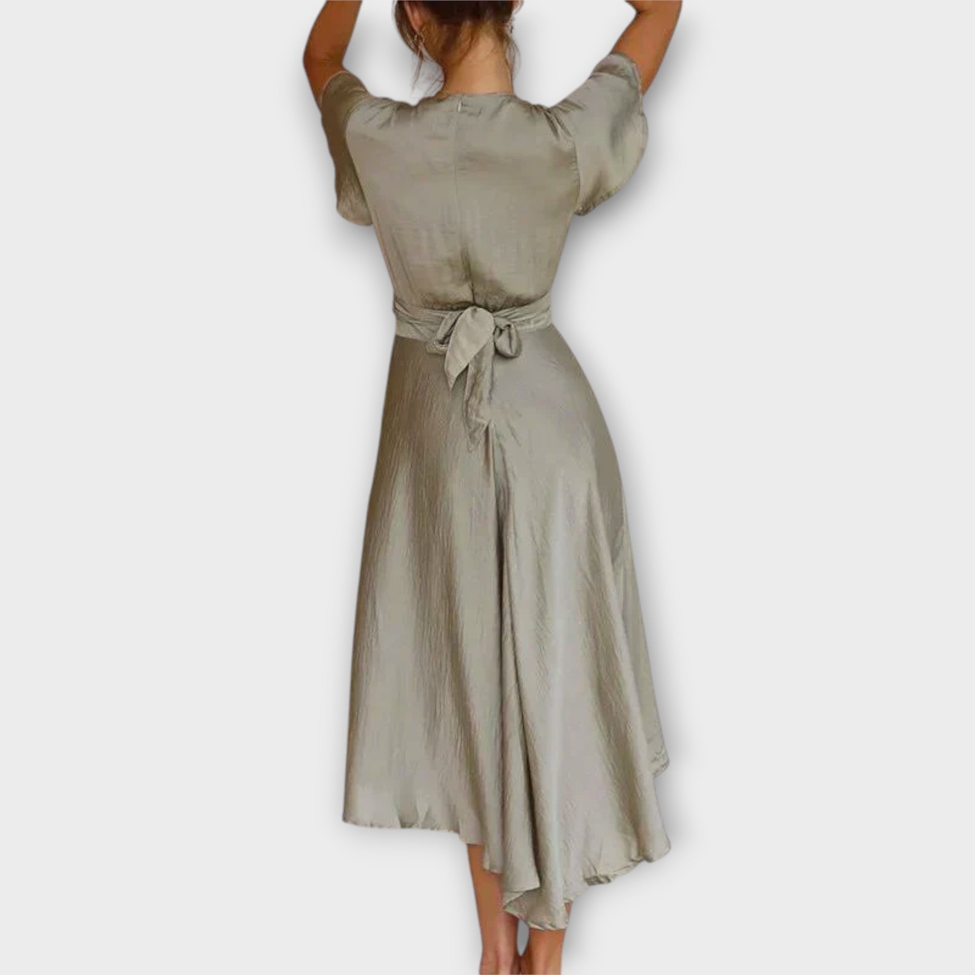Margret | Elegant V-Neck Midi Dress