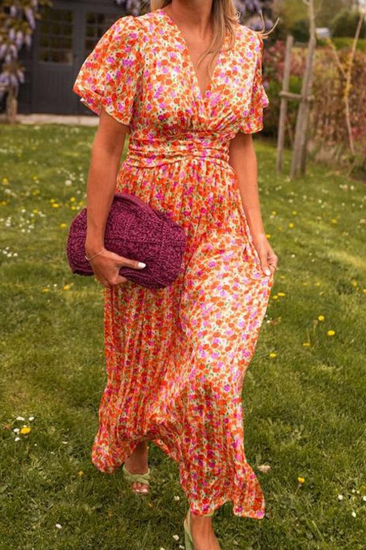 Sandra | Chic V-Neck Maxi Dress