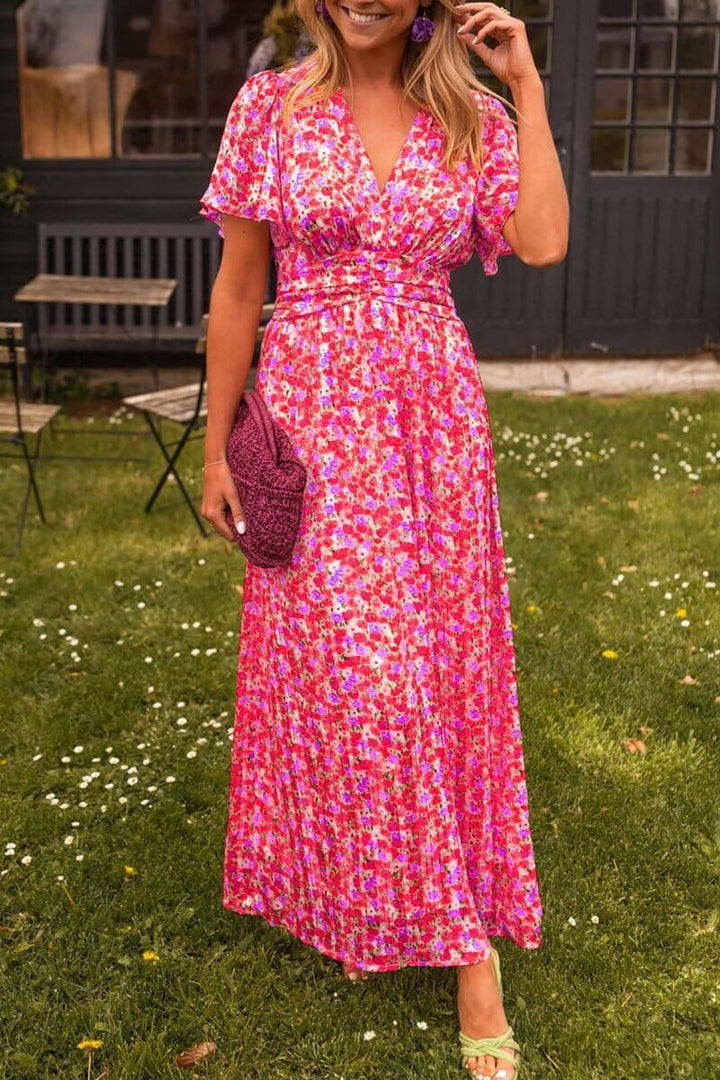 Sandra | Chic V-Neck Maxi Dress