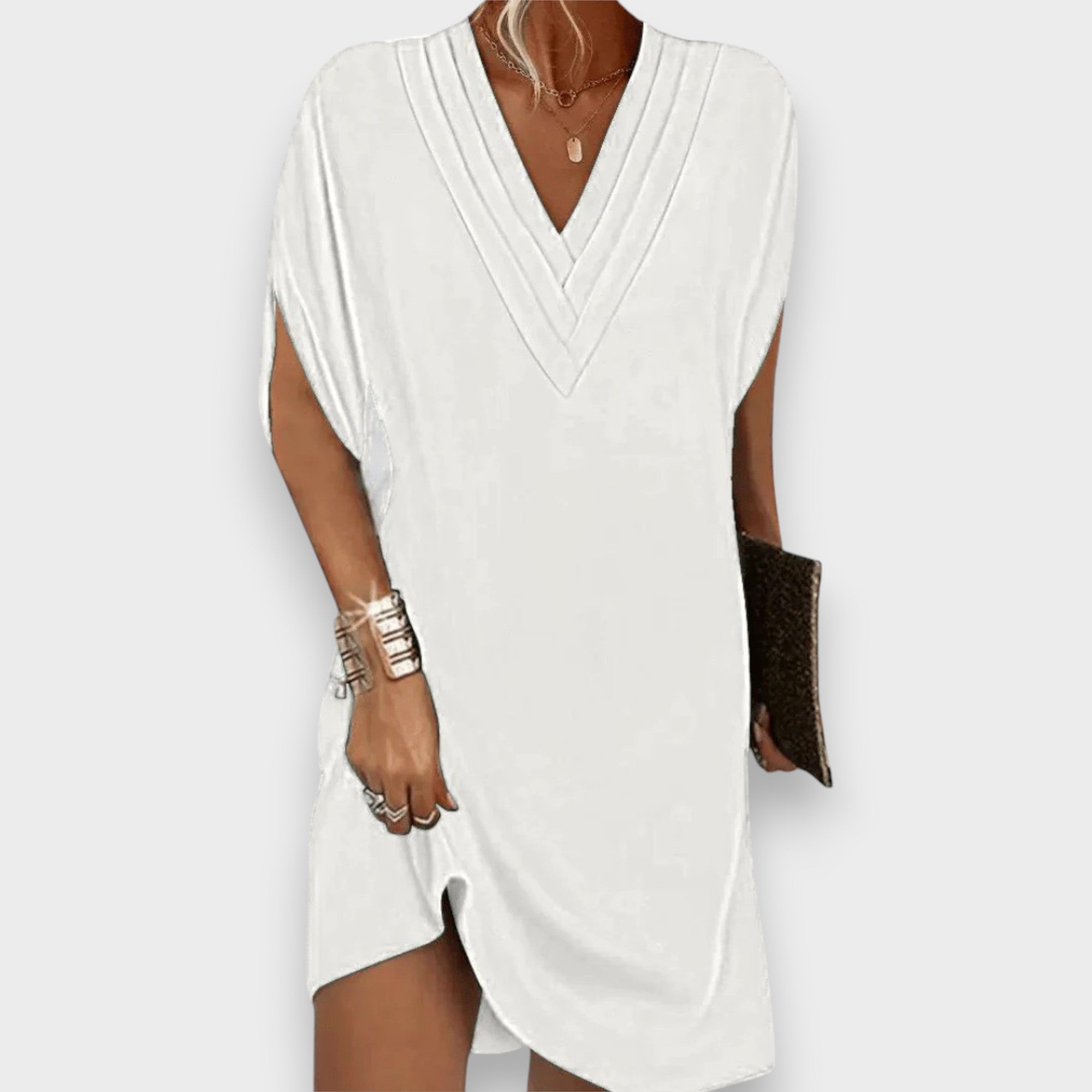 Amelia | Flattering V-Neck Dress