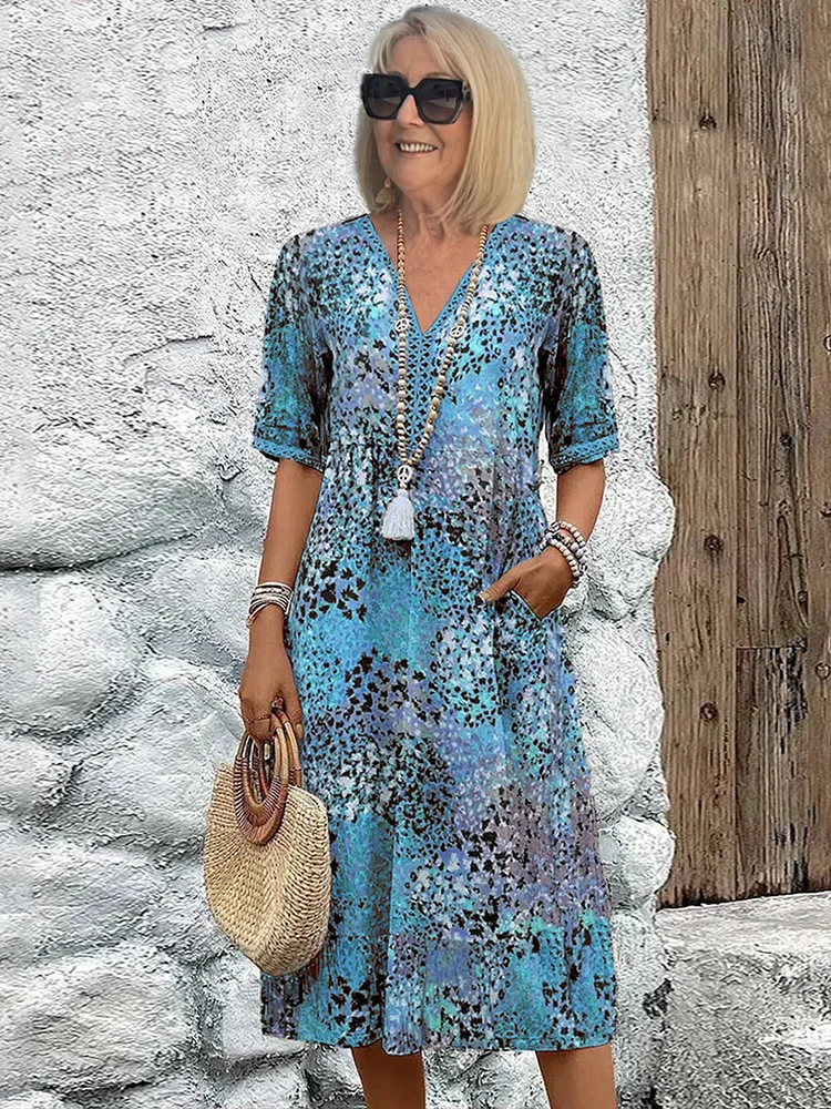 Colette | Printed Midi Dress