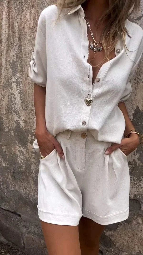 Elin | Lightweight Linen-Cotton Summer Set