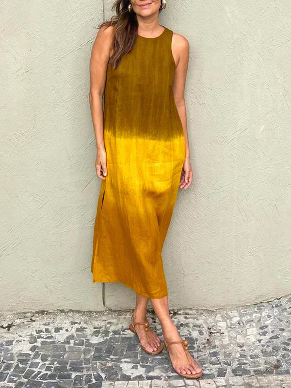 Lucy | Elegant Dress With Natural Print