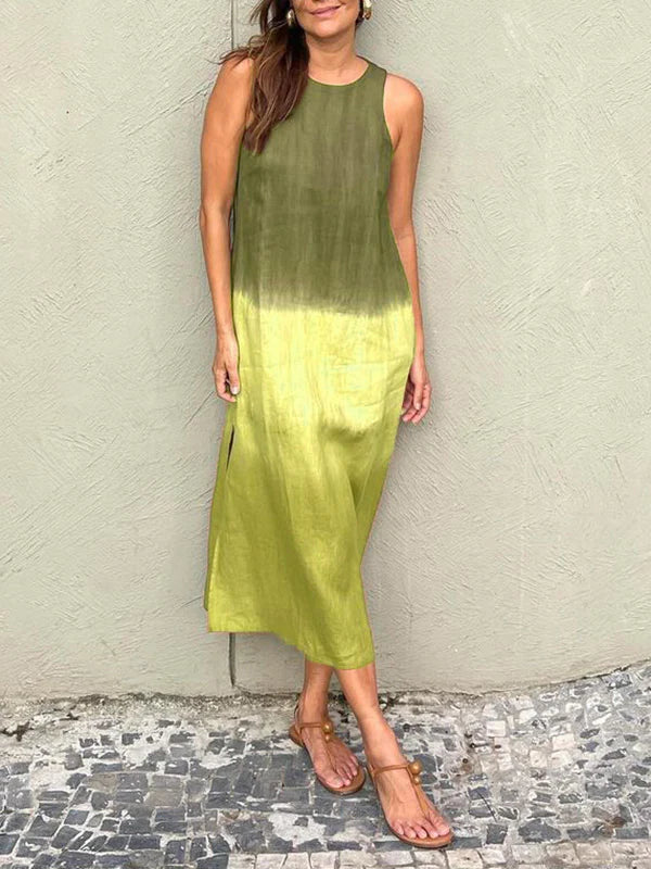 Lucy | Elegant Dress With Natural Print
