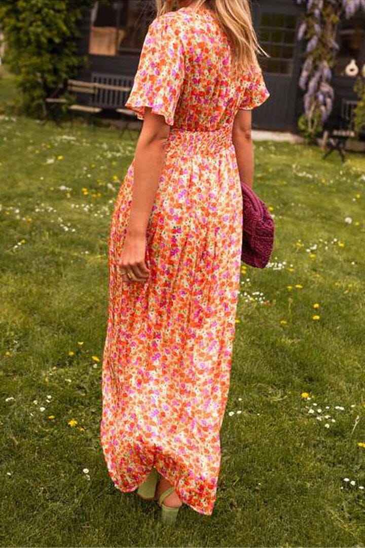 Sandra | Chic V-Neck Maxi Dress