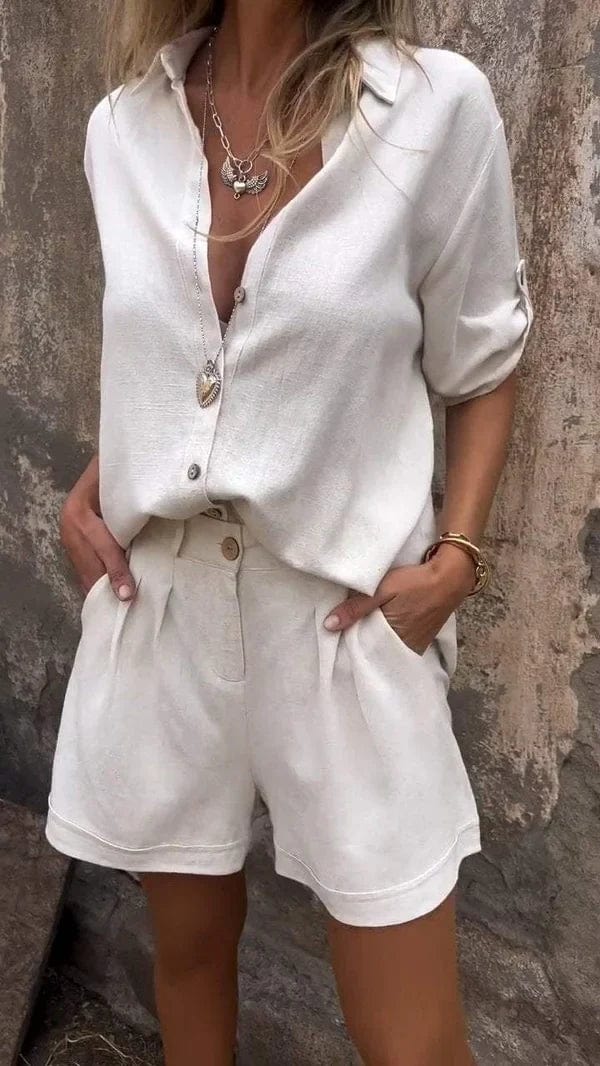 Elin | Lightweight Linen-Cotton Summer Set