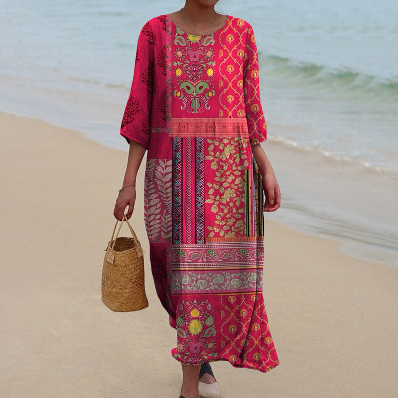 Adeleine | Flowy Ethnic Dress