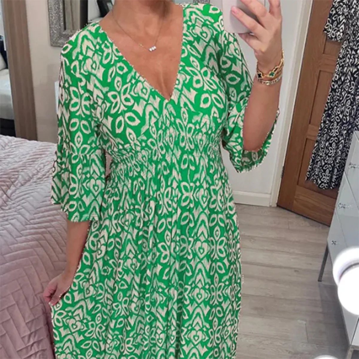 Althea | Bohemian V-Neck Maxi Dress