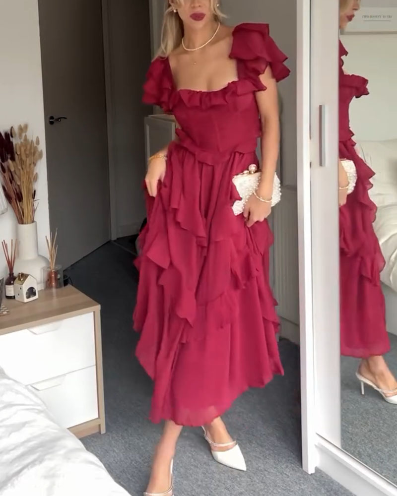 Elisa | Frill Detail Dress