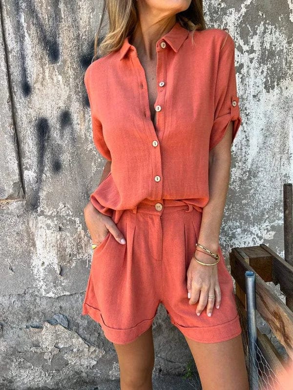 Elin | Lightweight Linen-Cotton Summer Set