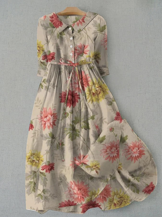 Zinnia | Shirt Dress with Ties for Women