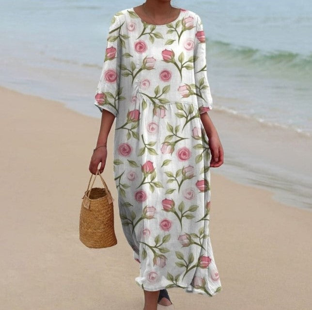 Adeleine | Flowy Ethnic Dress