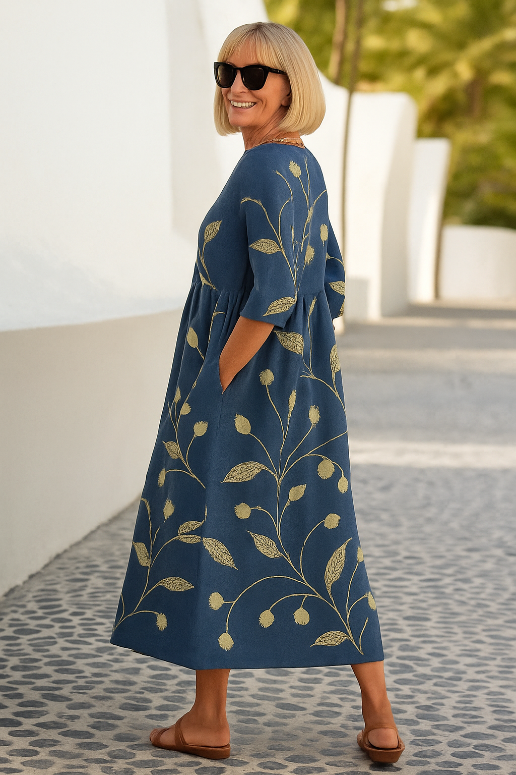 Grace | Relaxed Midi Dress - Effortless Elegance, Everyday Comfort