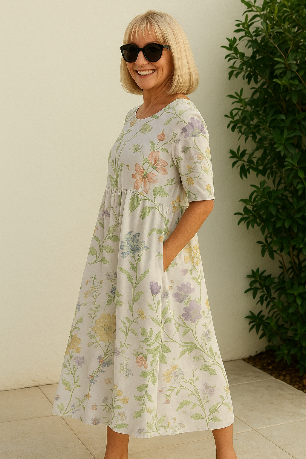 Grace | Relaxed Midi Dress - Effortless Elegance, Everyday Comfort
