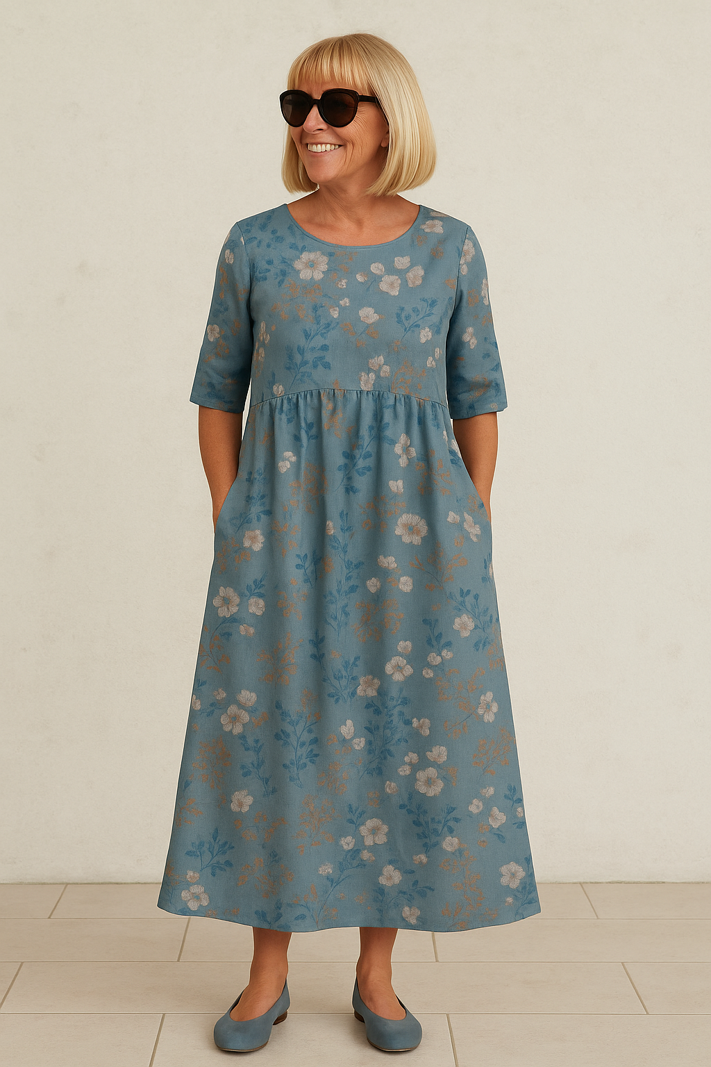 Grace | Relaxed Midi Dress - Effortless Elegance, Everyday Comfort