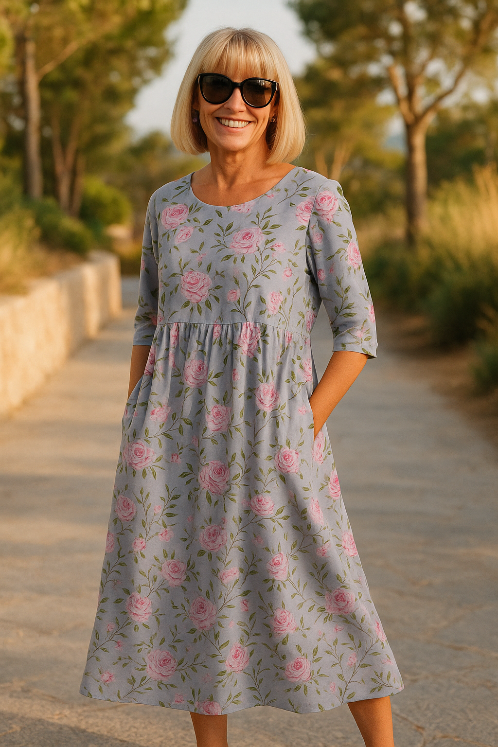 Grace | Relaxed Midi Dress - Effortless Elegance, Everyday Comfort