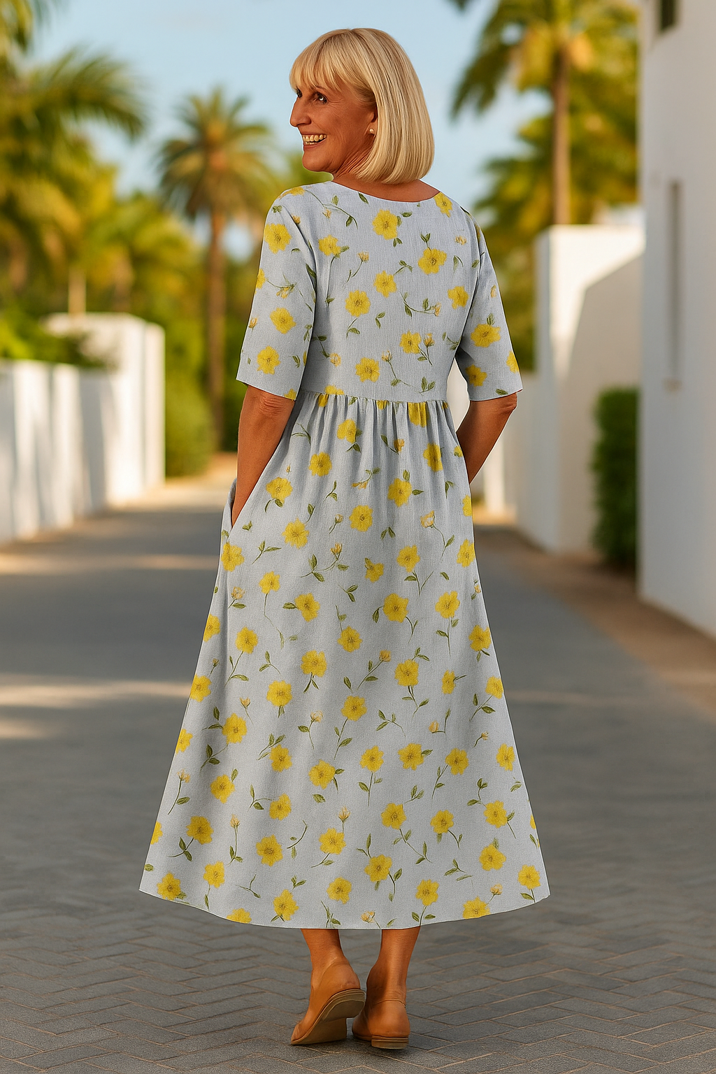 Grace | Relaxed Midi Dress - Effortless Elegance, Everyday Comfort