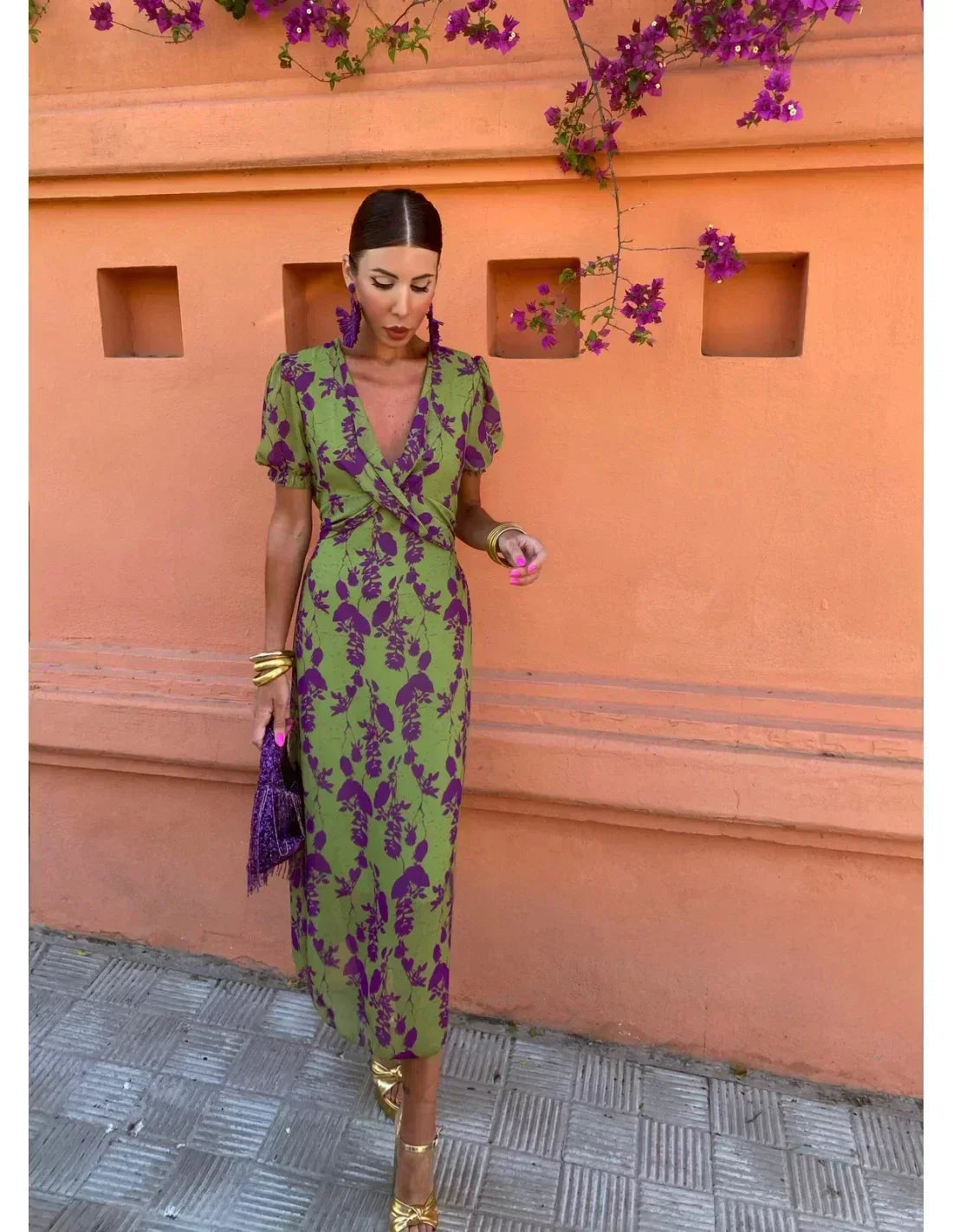 Rhiannon | Elegant Women's Dress with Stunning Print