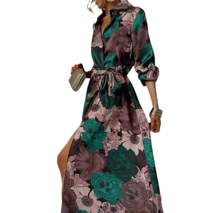 Orchid | Elegant Floral V-neck Dress