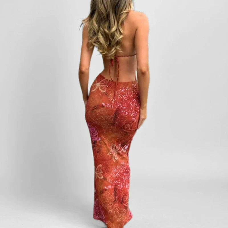 Fashion Strap Wrapped Hip Dress