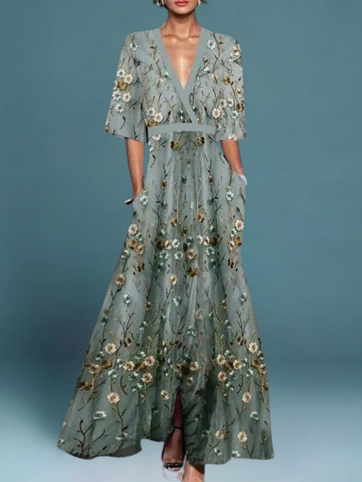 Maria | Elegant Floral Dress