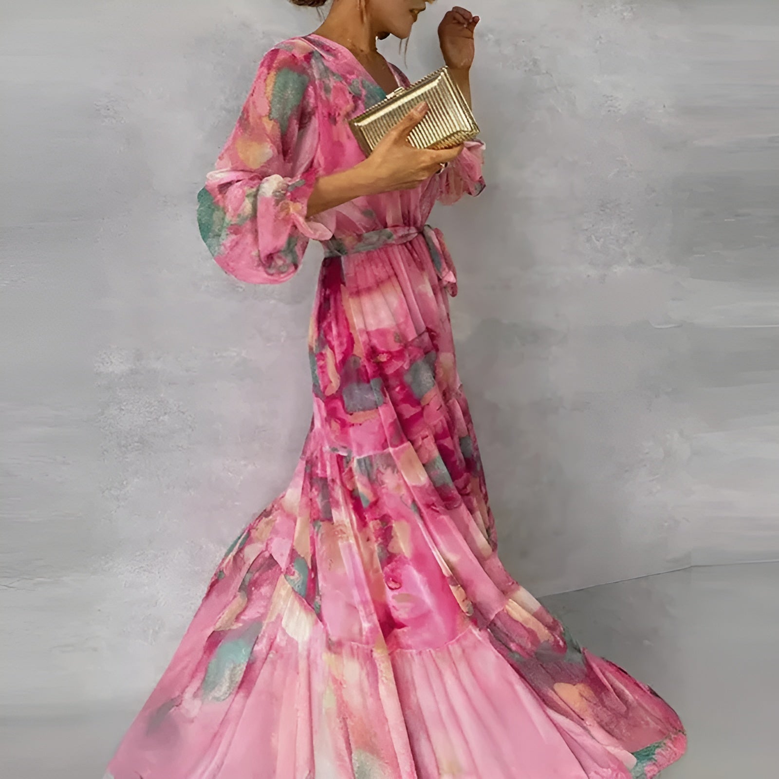 Devina - Elegant Floral Summer Dress