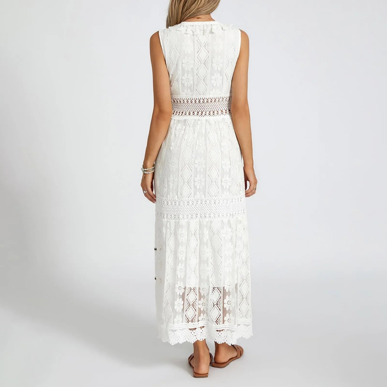 Arabella | Bohemian Lace Maxi Dress