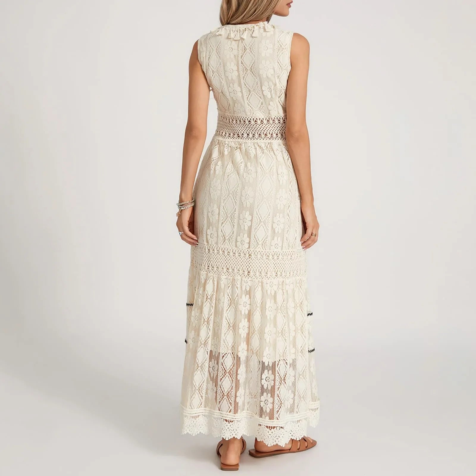 Arabella | Bohemian Lace Maxi Dress