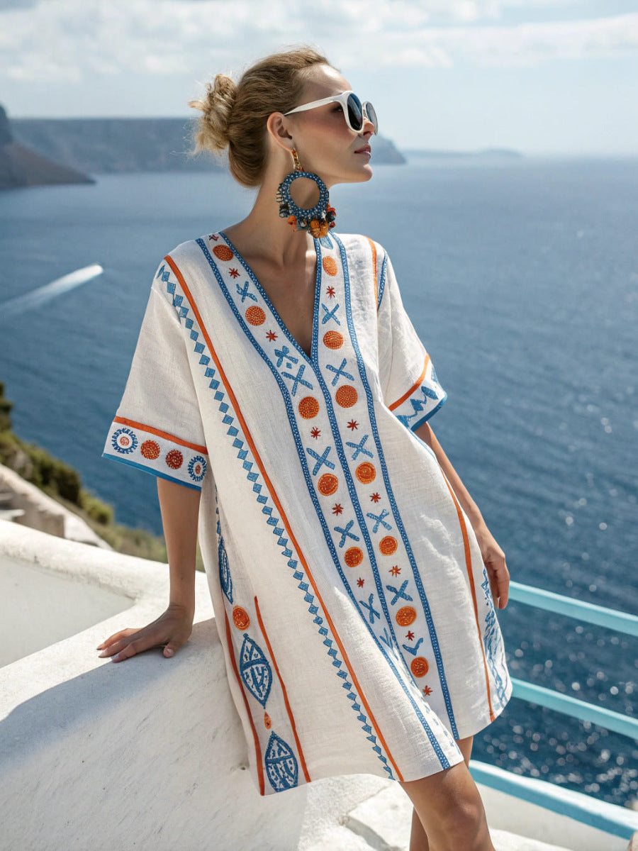 Loose Fitted Artesian Boho Dress