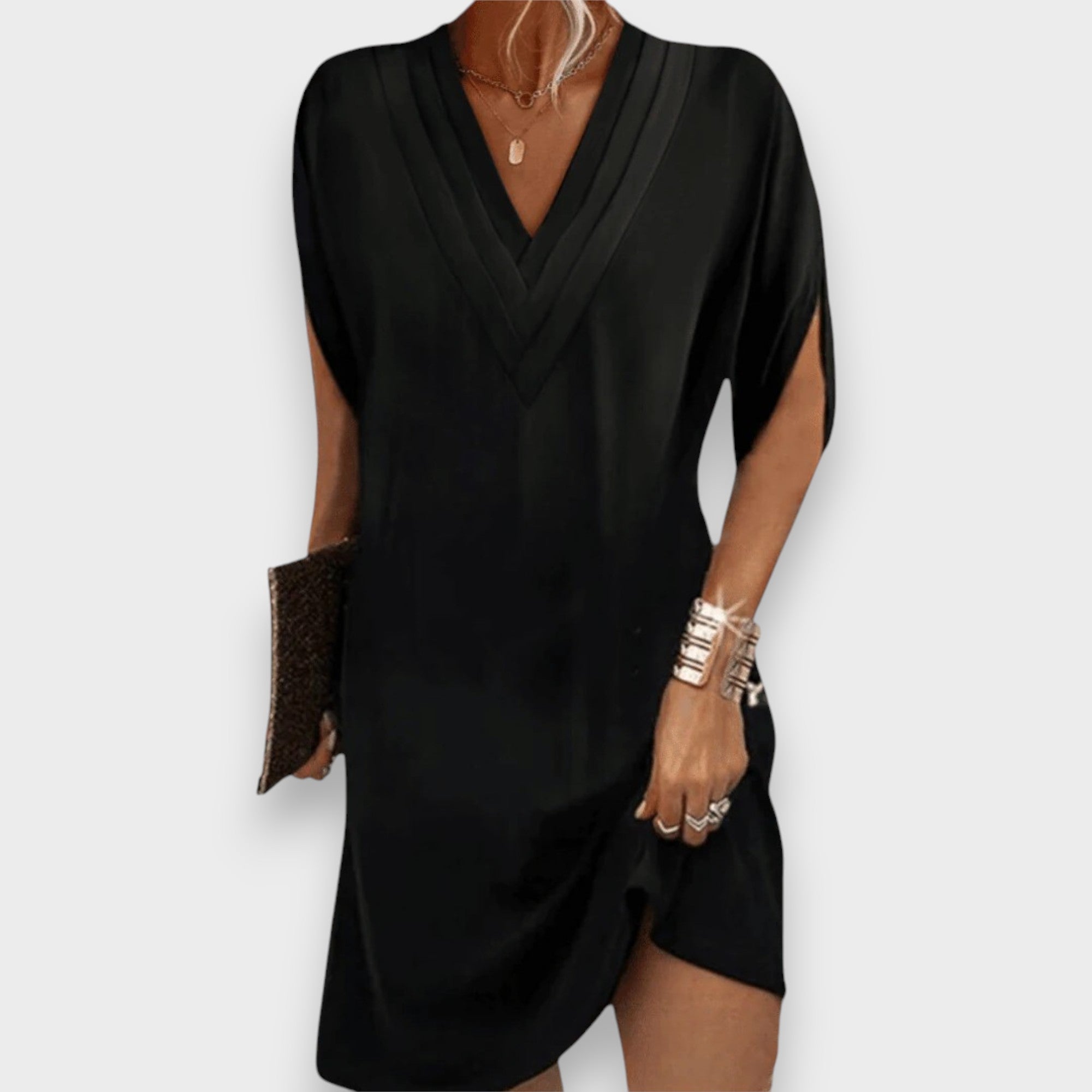 Amelia | Flattering V-Neck Dress