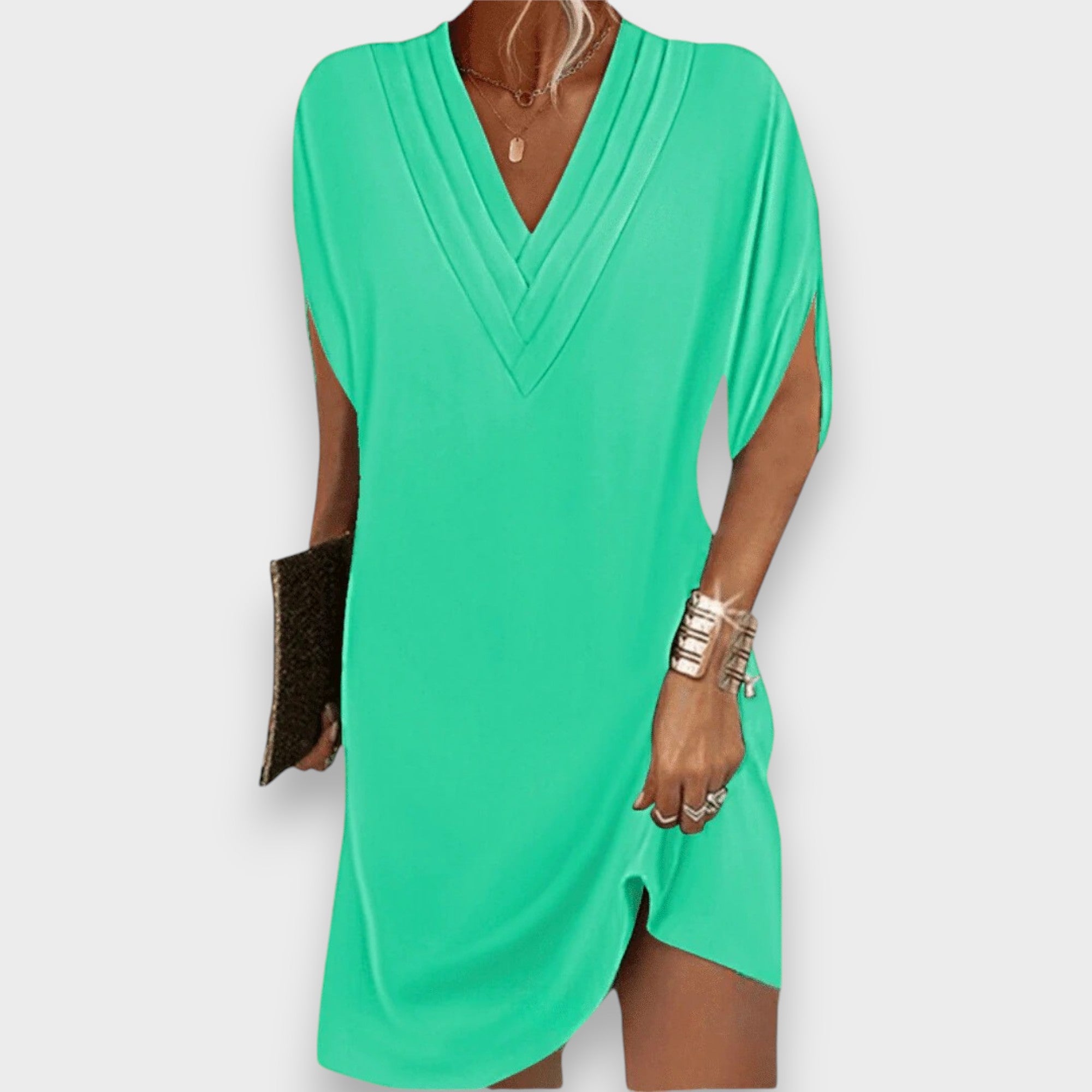 Amelia | Flattering V-Neck Dress