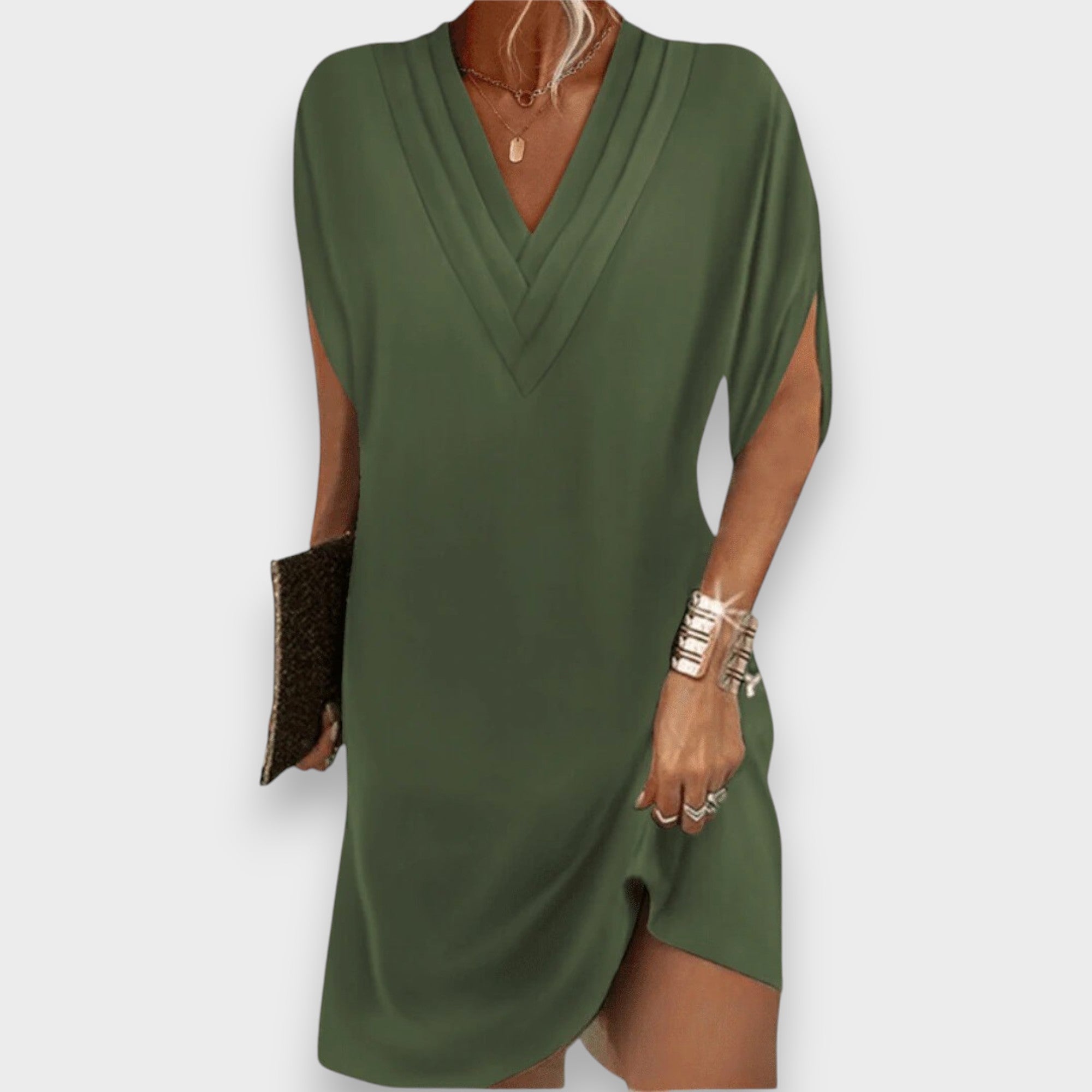 Amelia | Flattering V-Neck Dress