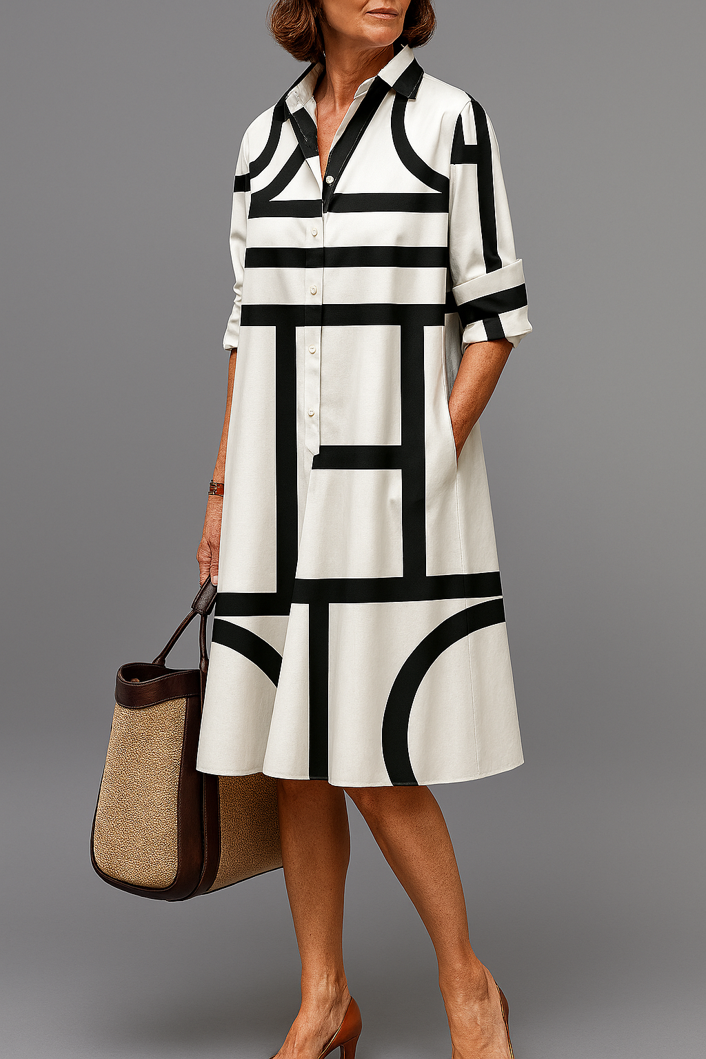 Blanca - Printed Midi Dress