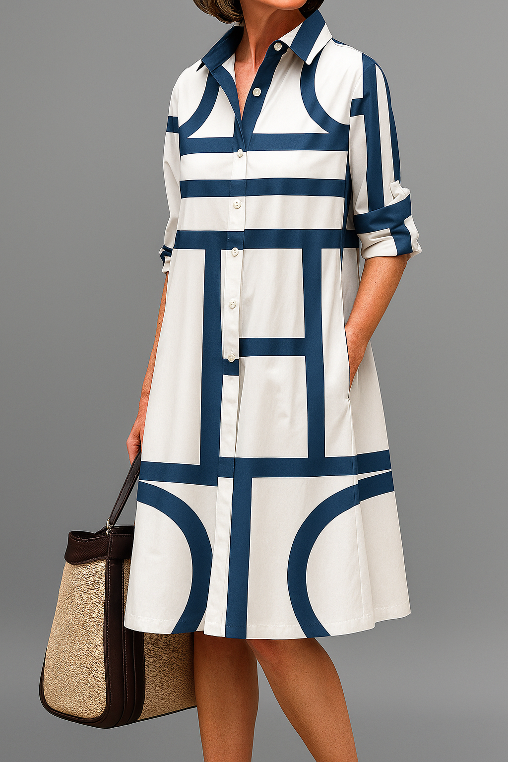 Julia - Printed Midi Dress
