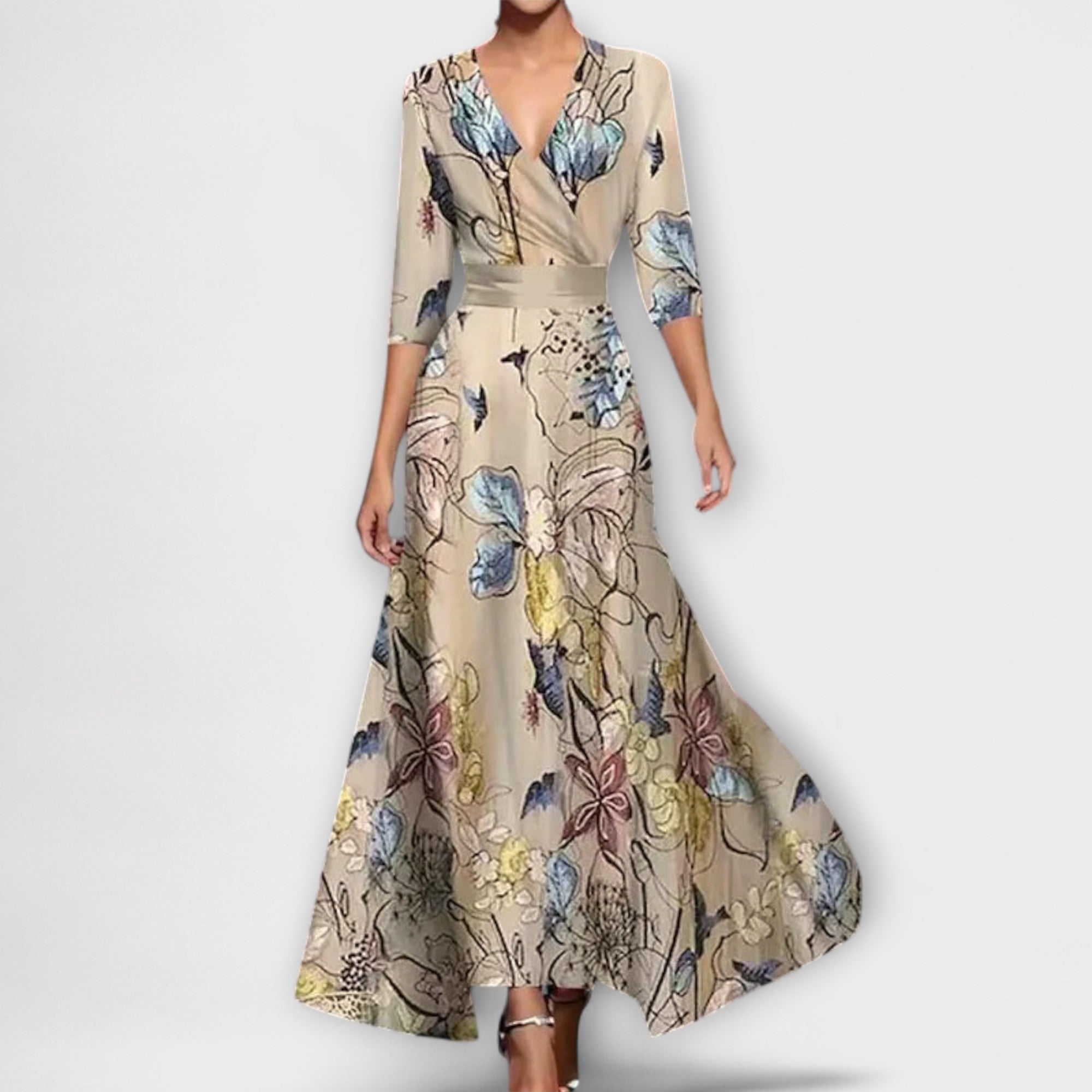 Alma | Elegant Sleeve Design Women's Dress