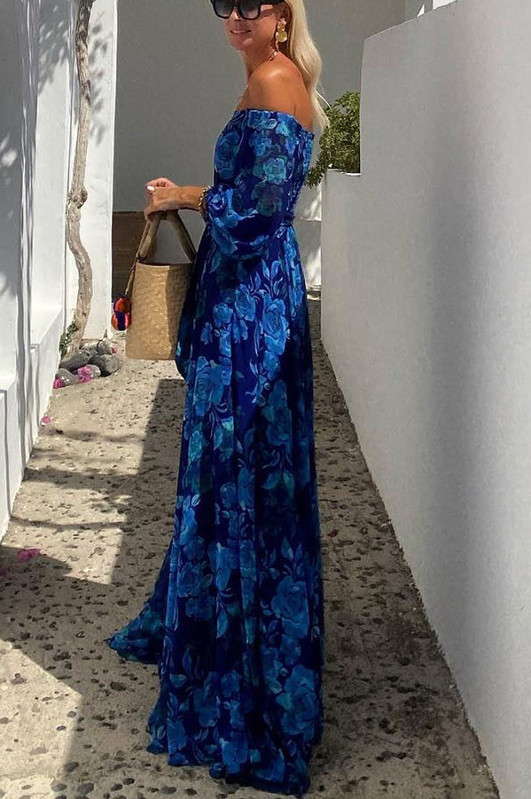 Francesca | Floral Off-the-Shoulder Maxi Dress