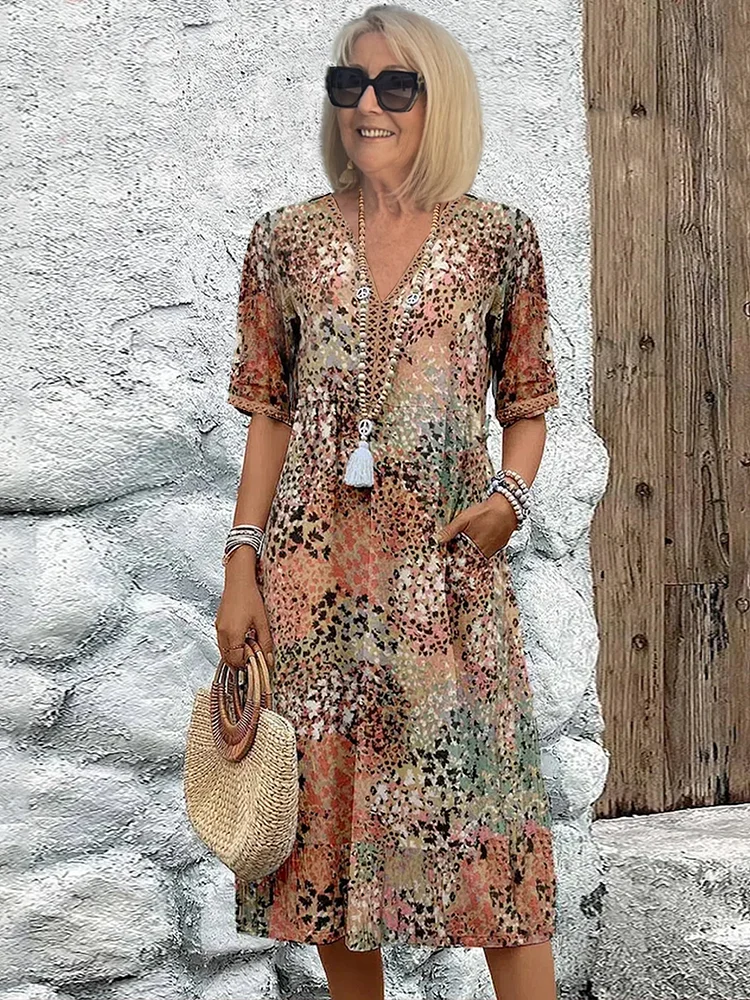 Colette | Printed Midi Dress