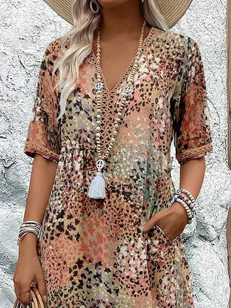Colette | Printed Midi Dress