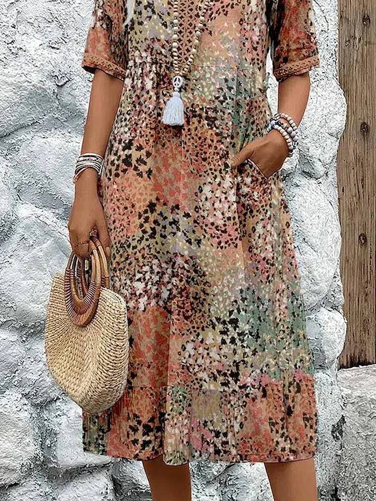 Colette | Printed Midi Dress
