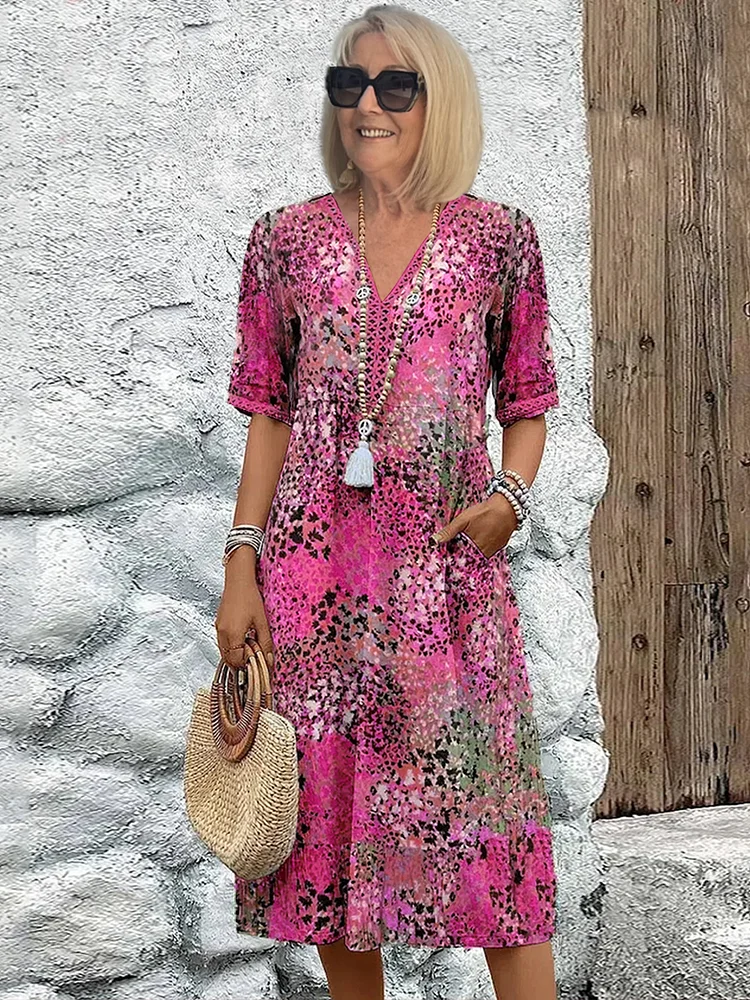 Colette | Printed Midi Dress