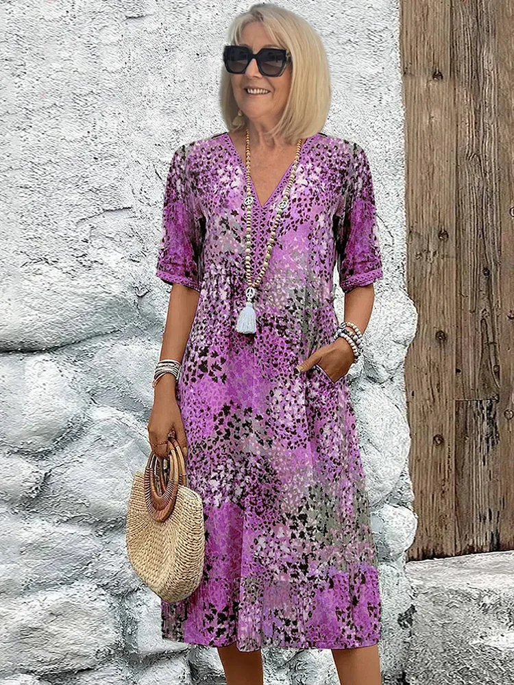 Colette | Printed Midi Dress