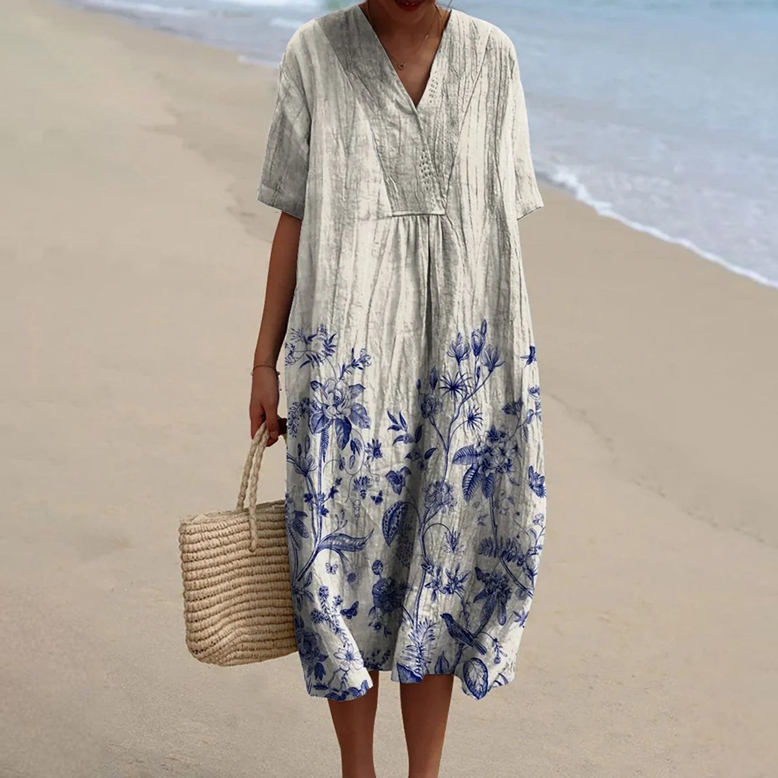 Éloise | Printed Porcelain Dress