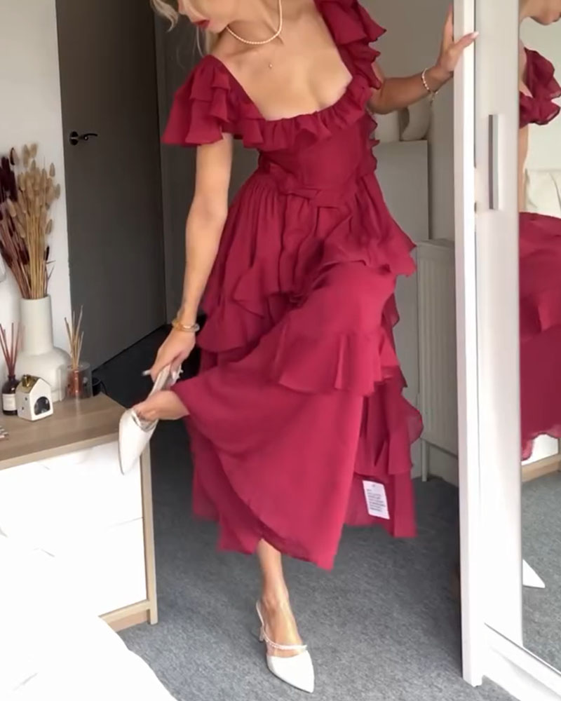 Elisa | Frill Detail Dress