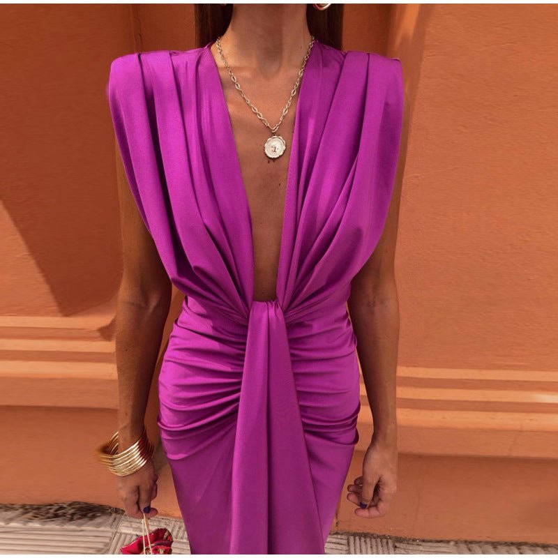 Isabelle | Party Dress with Deep V-Neck