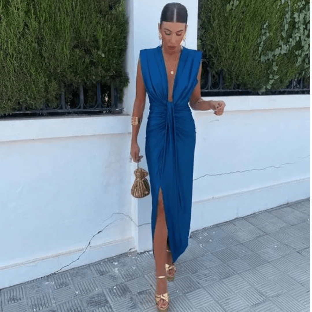 Isabelle | Party Dress with Deep V-Neck