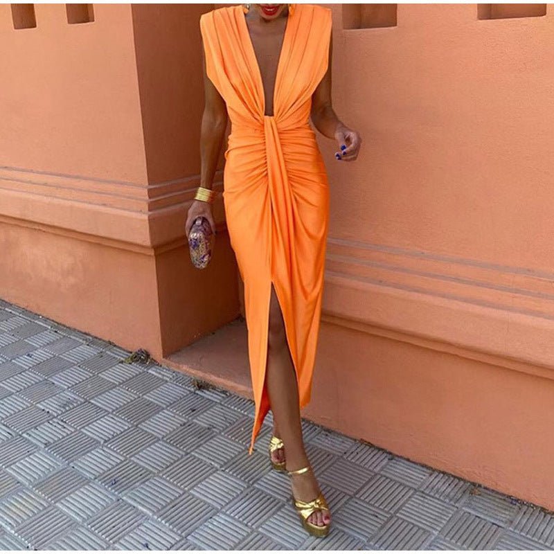 Isabelle | Party Dress with Deep V-Neck