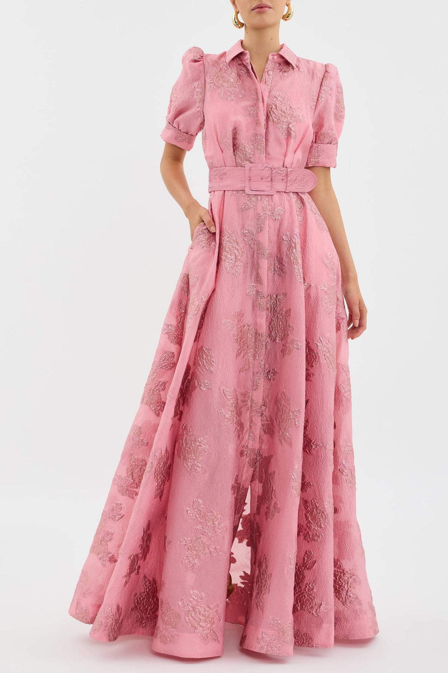 Aurelie - Floral Puff Sleeves Dress