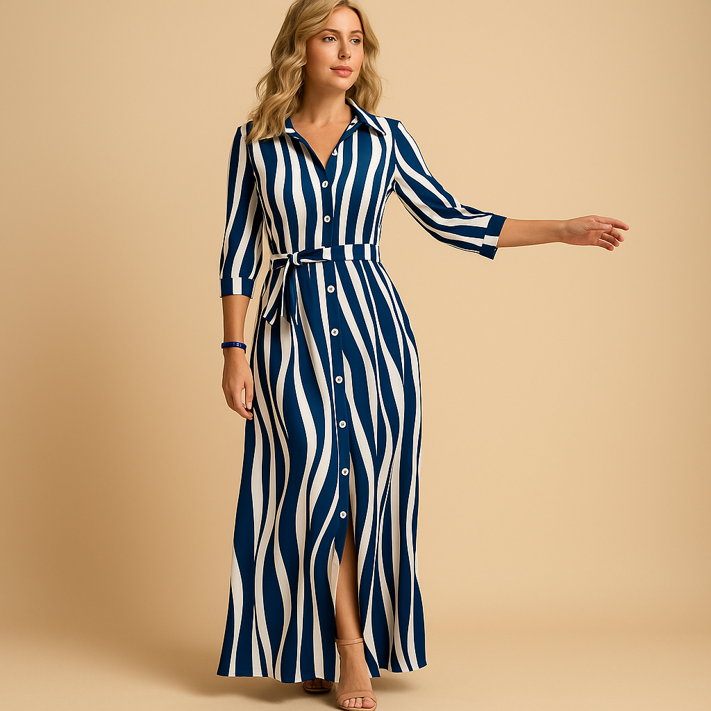 Yara Women's Loose-Fit Short Sleeve Long Summer Dress