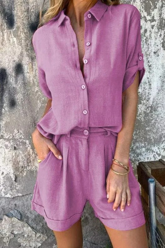 Elin | Lightweight Linen-Cotton Summer Set