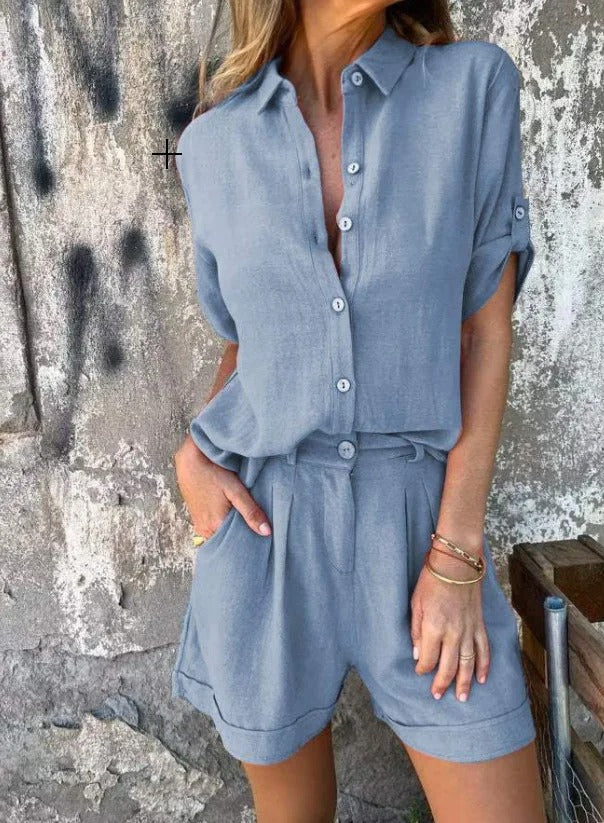 Elin | Lightweight Linen-Cotton Summer Set